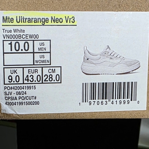 Vans Ultrarange Neo VR3 True White Sneakers 12 Mens - Picture 6 of 6